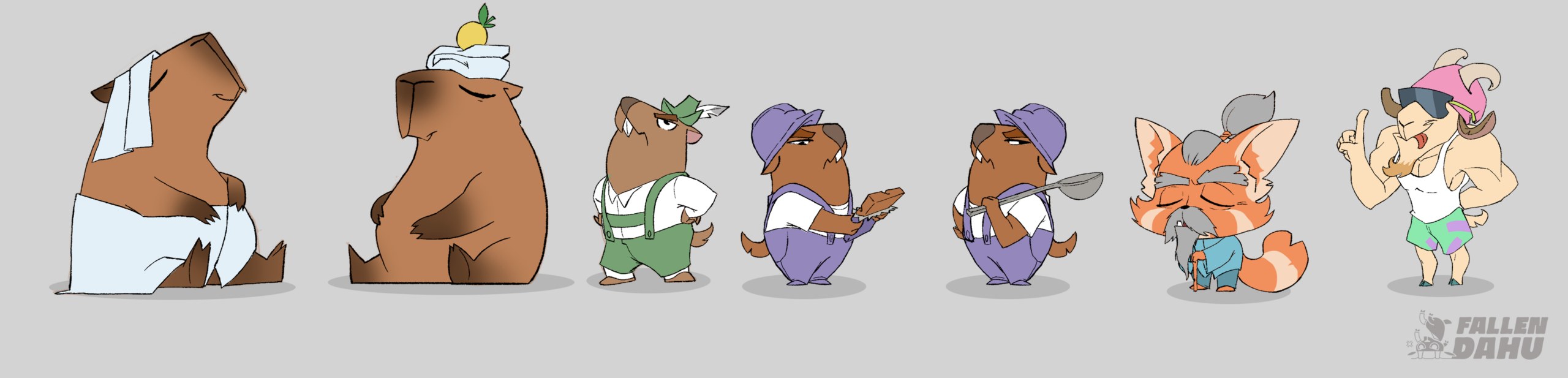Climb Little One concept art sheet 9