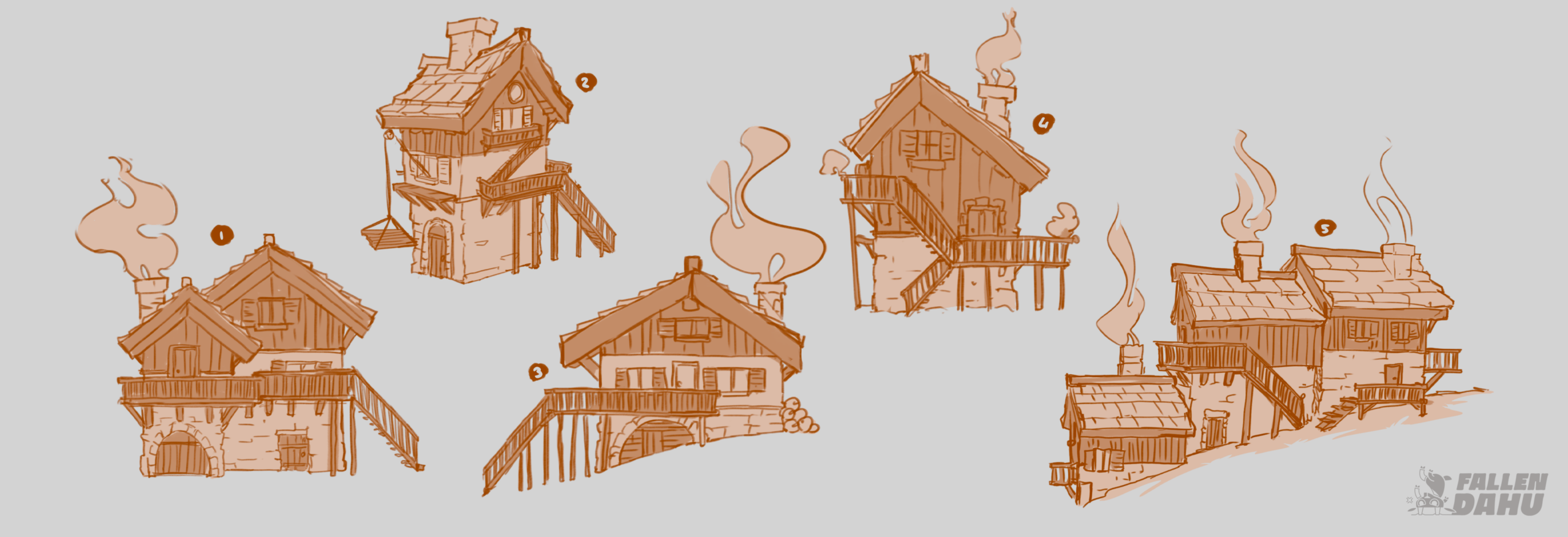 Climb Little One concept art sheet 4