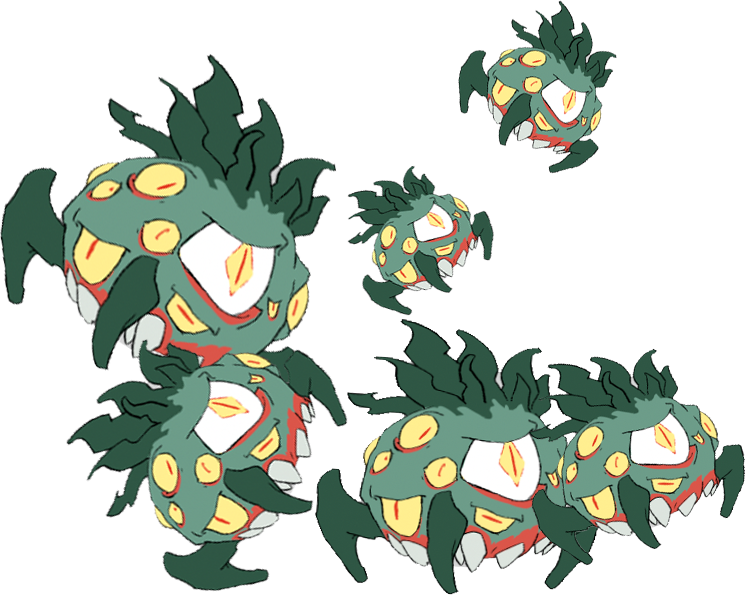 A swarm of creatures