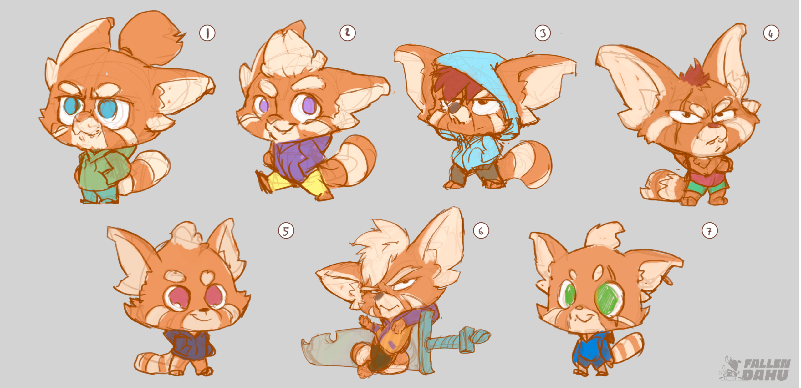 Climb Little One concept art sheet 1