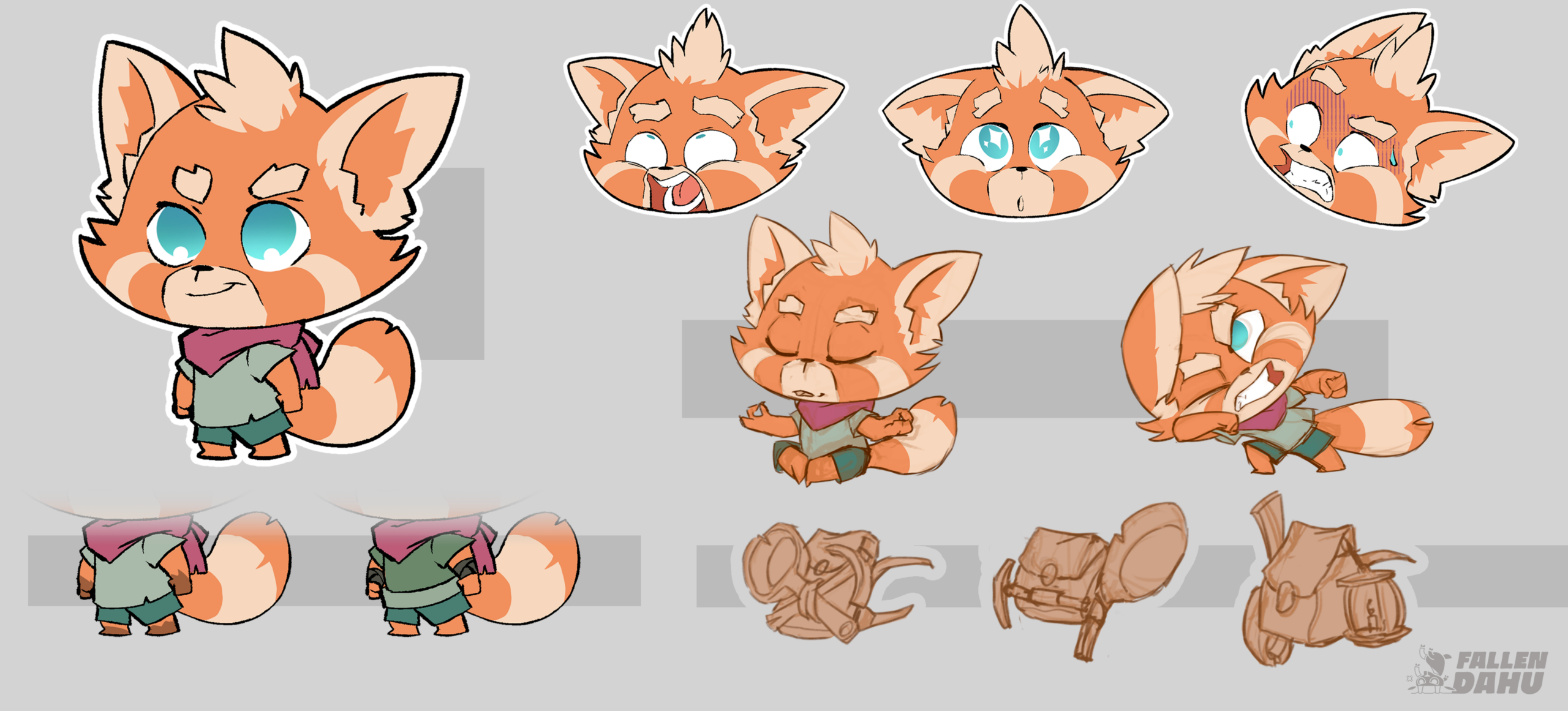 Climb Little One concept art sheet 2