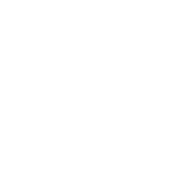 White Fallen Dahu mascot mark